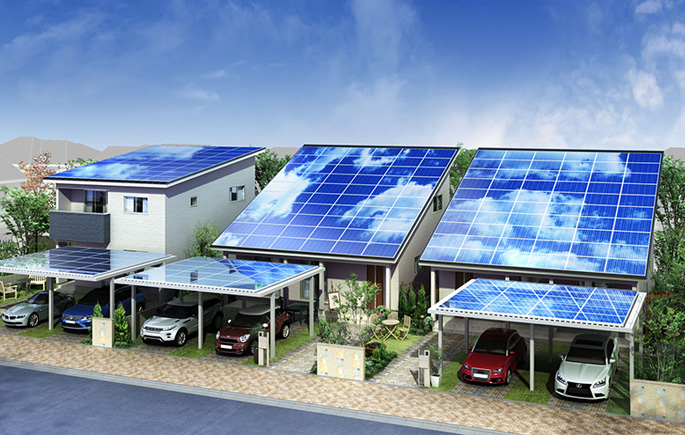 住宅用太陽光発電・ソーラーカーポート設置工事
