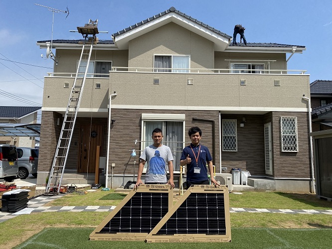 茨城県神栖市　O様邸　太陽光発電設置工事